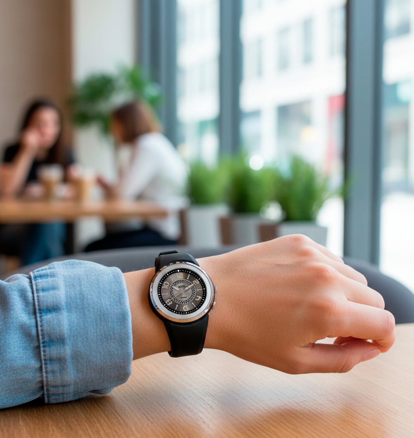 Reloj Micro Black Soft – Silicona Negra, Esfera Gris/Negro y 5 ATM