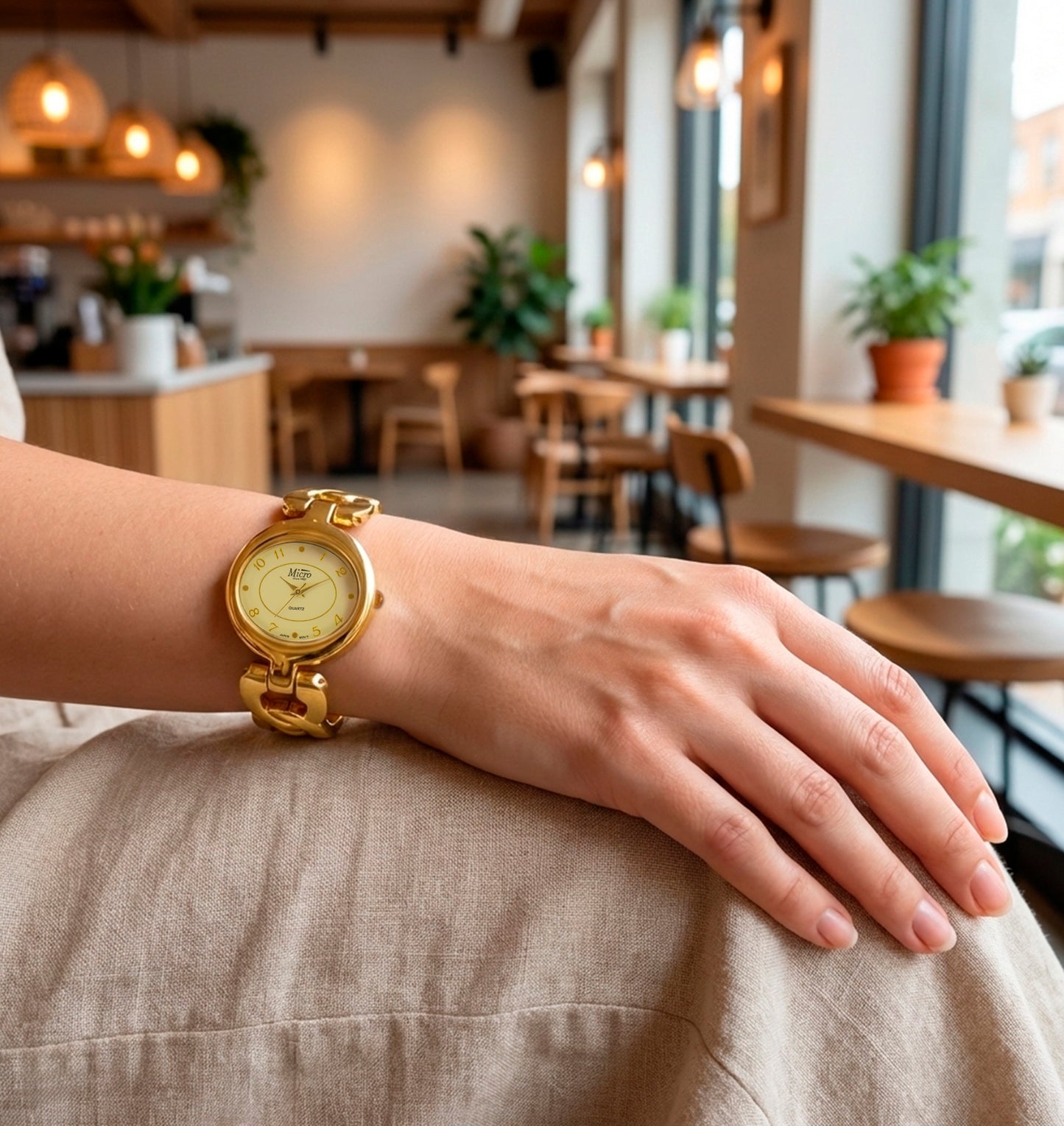 Reloj de mujer Micro dorado