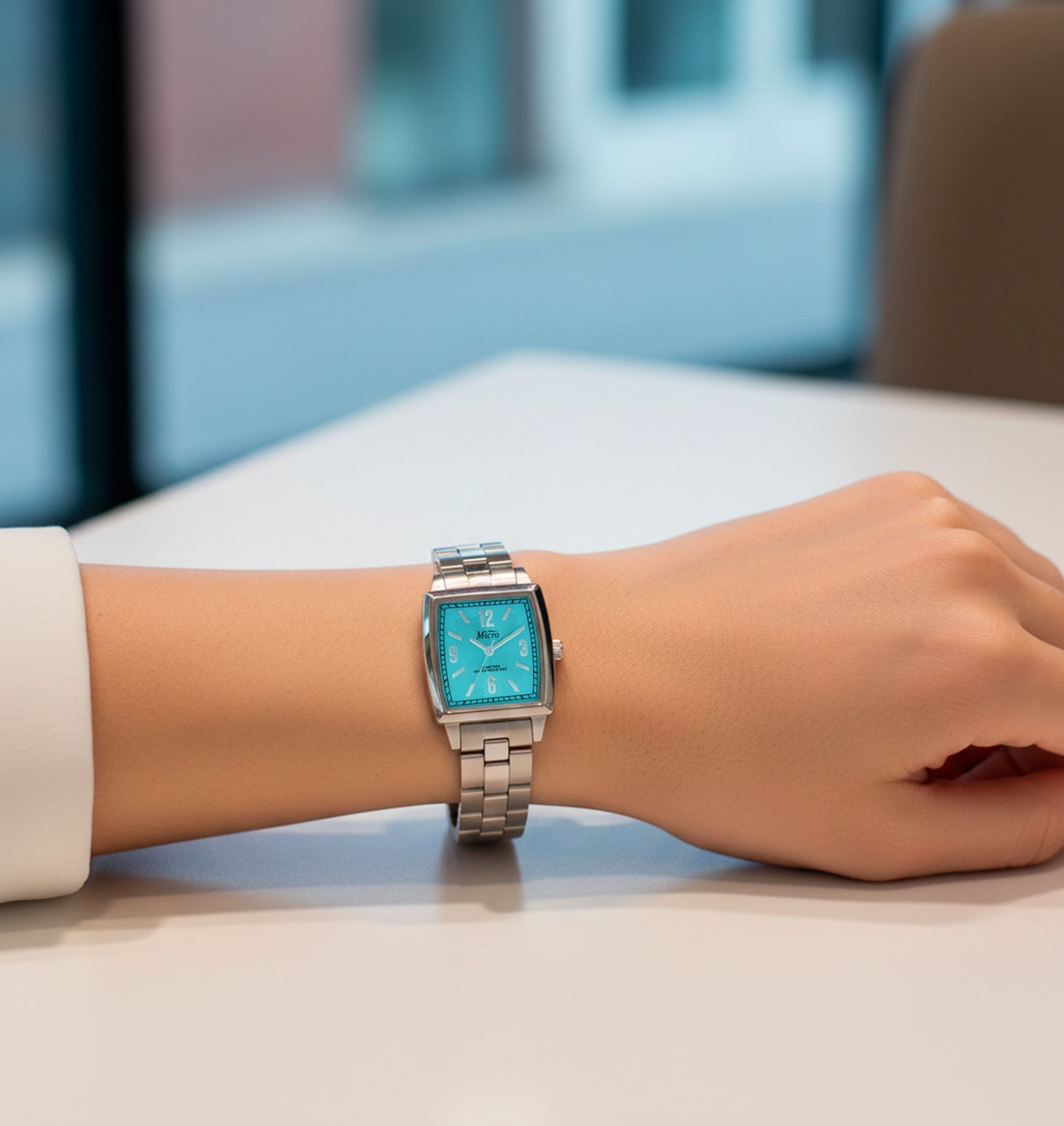 Reloj Micro señora acero esfera azul