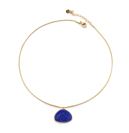 Colgante Acero Micro con Piedras