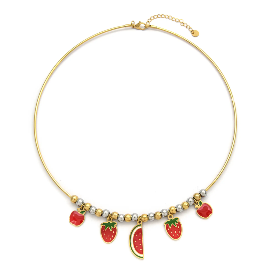 Colgante Micro Acero Frutas