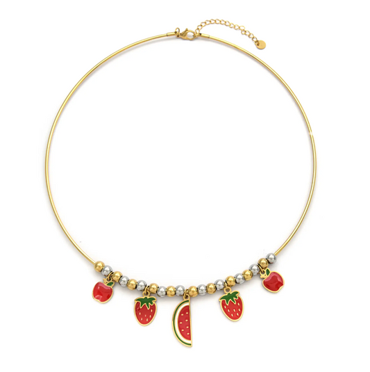 Colgante Micro Acero Frutas