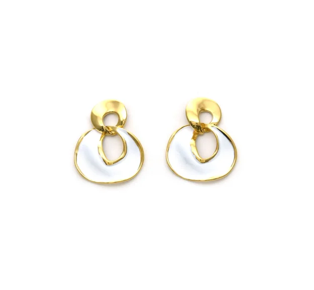 Pendientes Micro Acero chapado doble aro