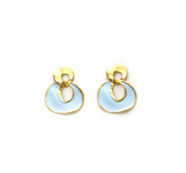 Pendientes Micro Acero chapado doble aro