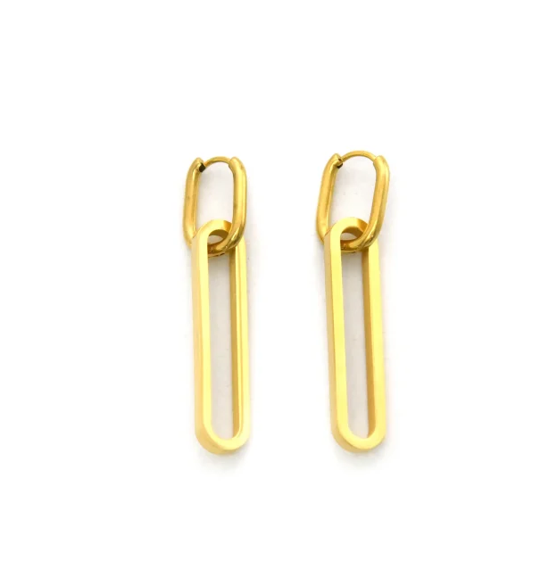 Pendientes Micro Acero chapado doble aro