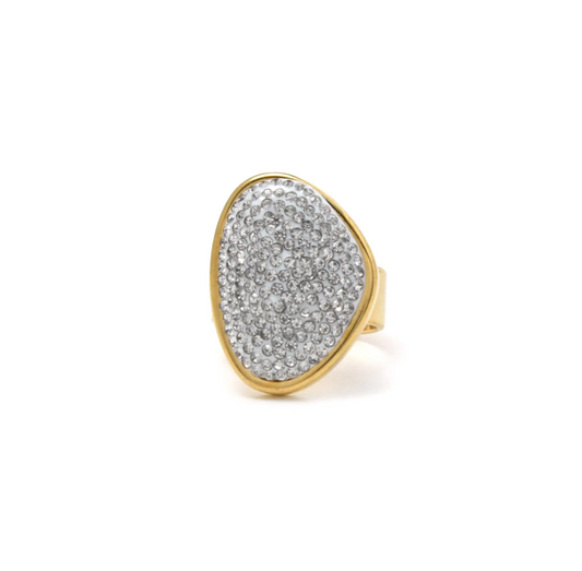 Anillo Micro ancho y circonitas