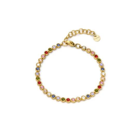 Pulsera Micro Acero y Colores Chapado