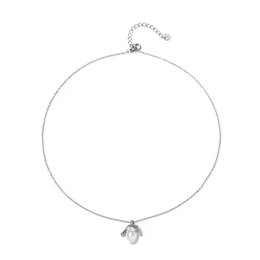 Colgante Micro Acero Bellota y Perlas