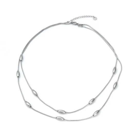 Colgante Micro Acero Doble