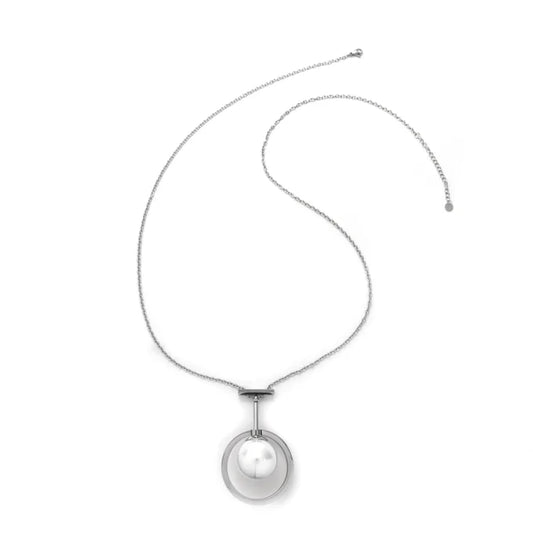 Colgante Micro Acero y Perla