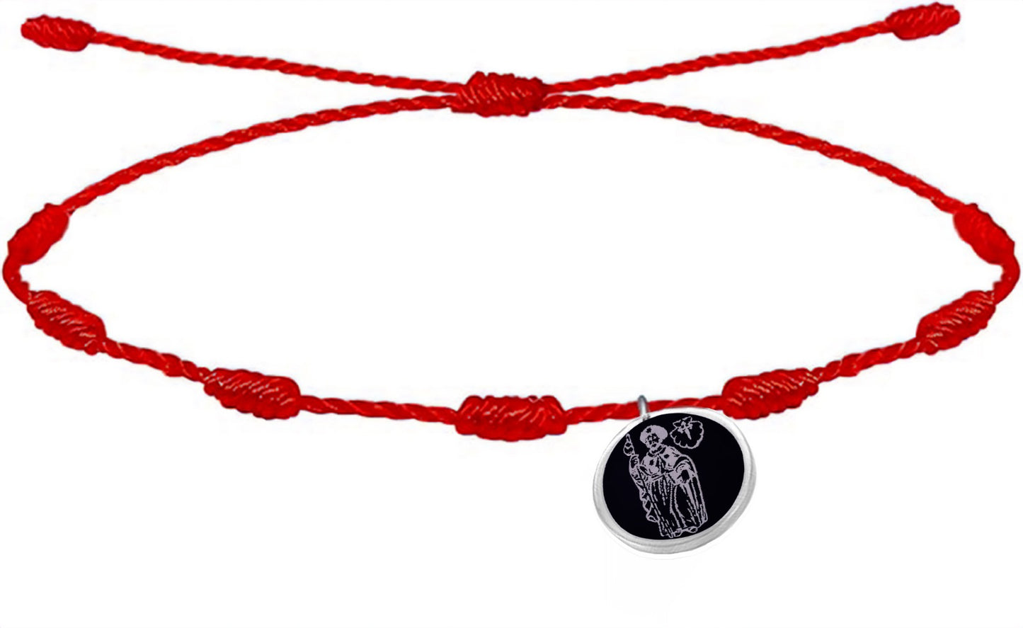 Pulsera 7 nudos motivo Apostol con concha