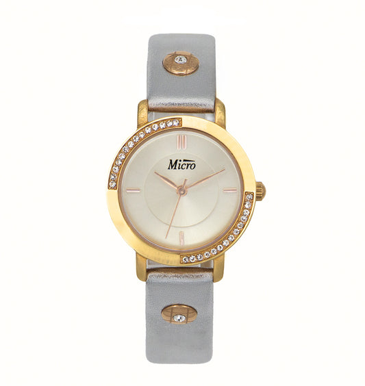 Reloj de mujer Micro con correa de cuero