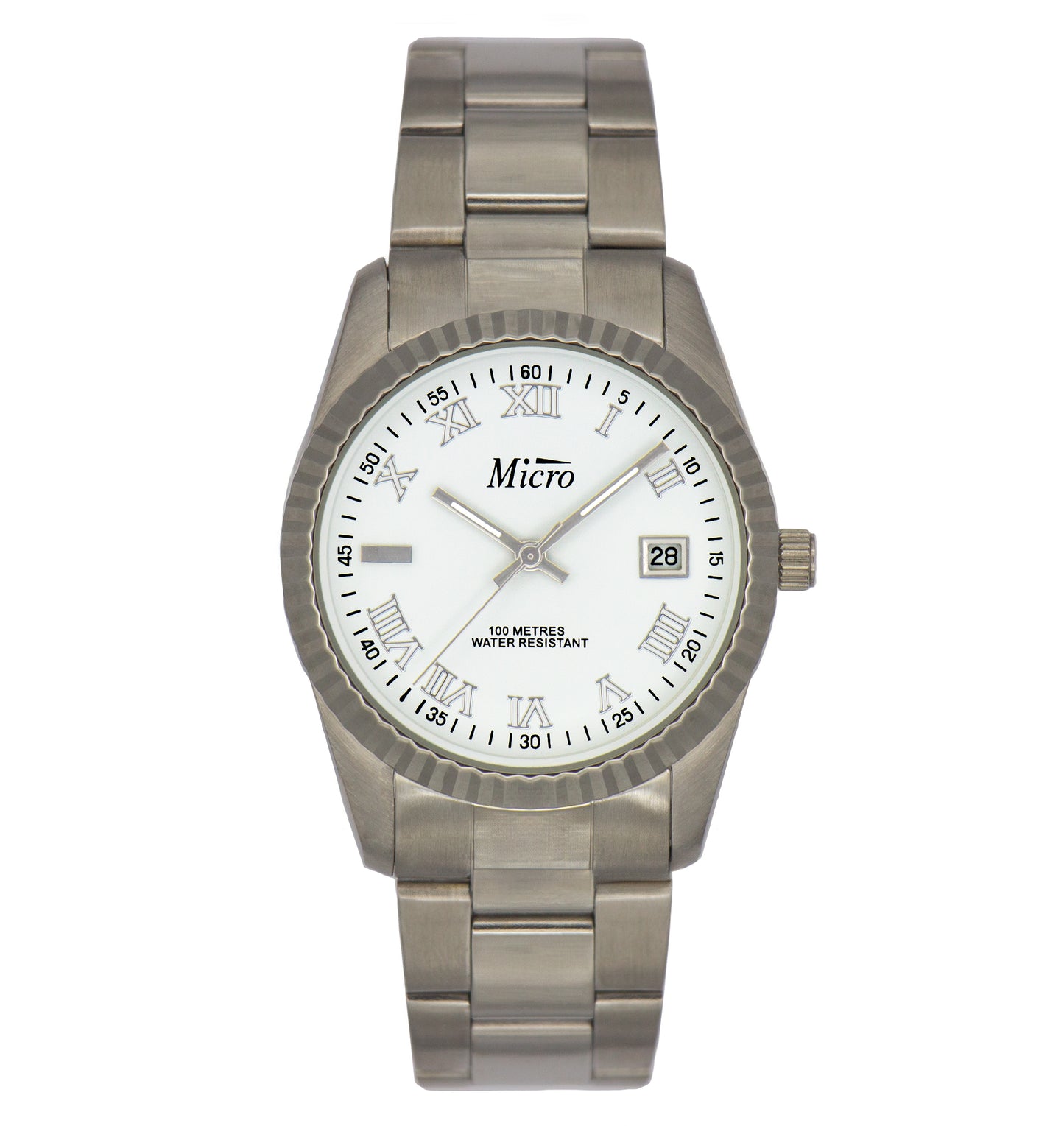 Reloj Micro caballero esfera blanca