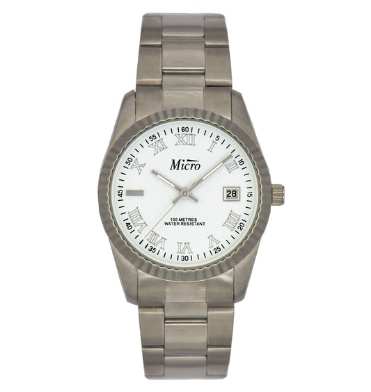 Reloj Micro caballero esfera blanca