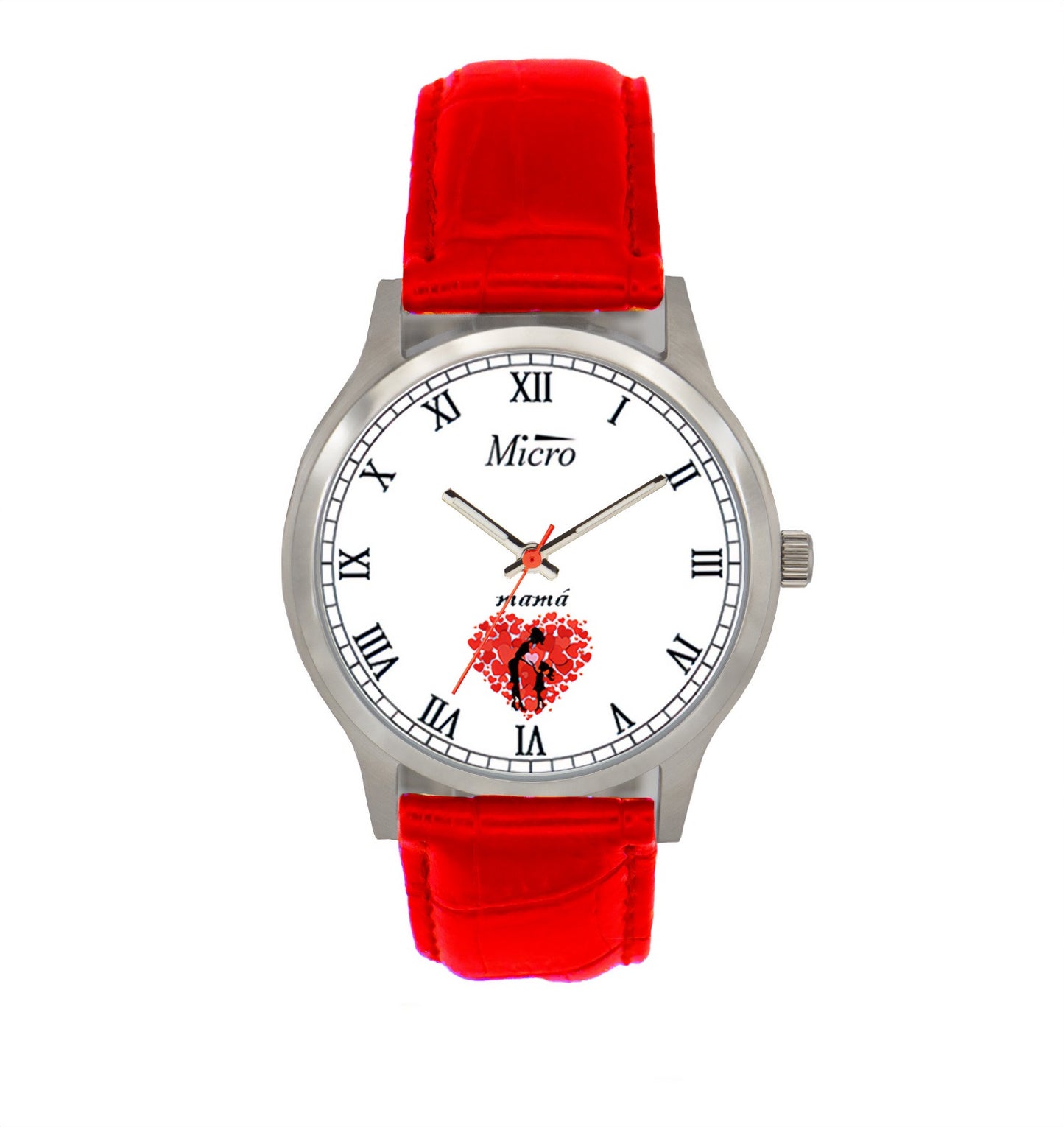 Reloj Personalizado día de la Madre con correa de cuero