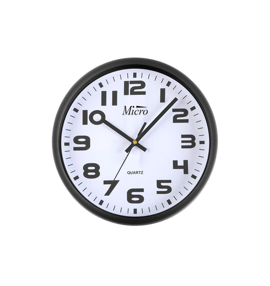 Reloj de Pared Micro Negro 25cm