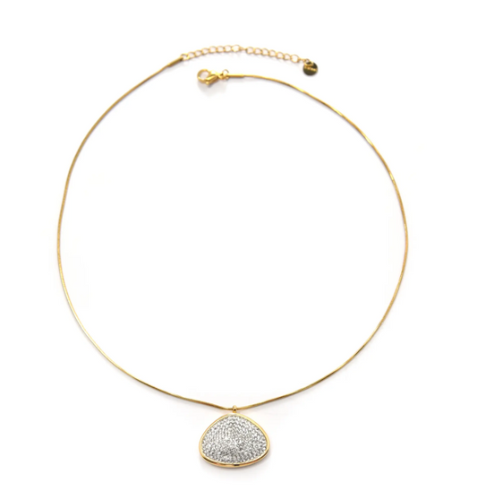 Colgante Acero Micro con Piedras