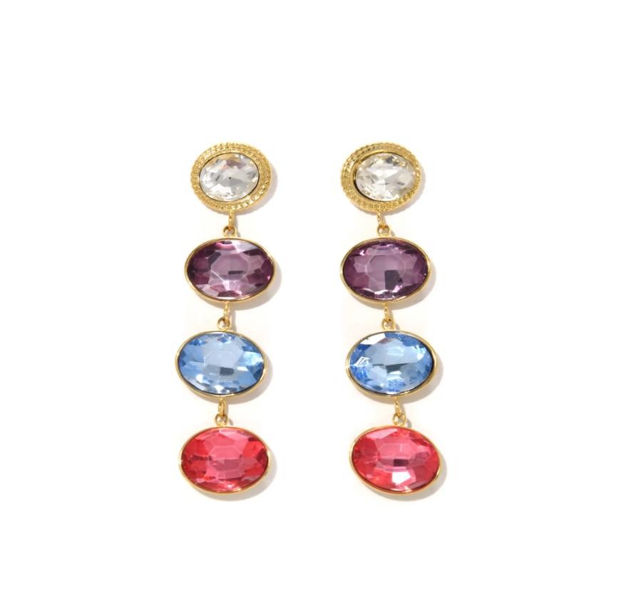 Pendientes Micro Acero con circonitas