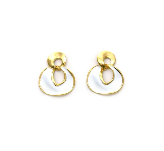 Pendientes Micro Acero chapado doble aro