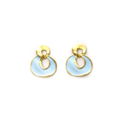 Pendientes Micro Acero chapado doble aro