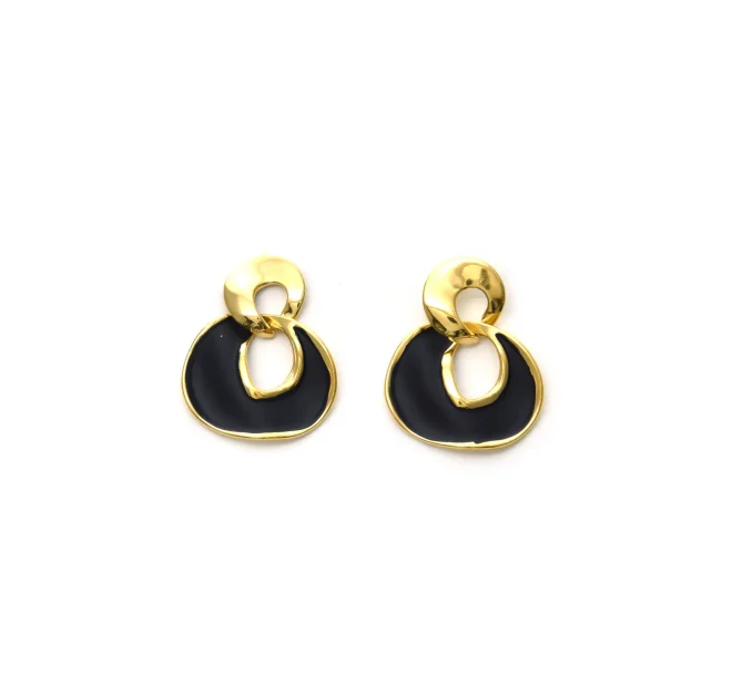 Pendientes Micro Acero chapado doble aro