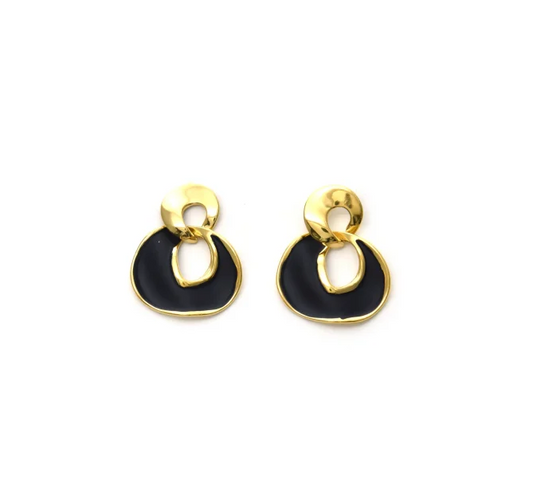 Pendientes Micro Acero chapado doble aro