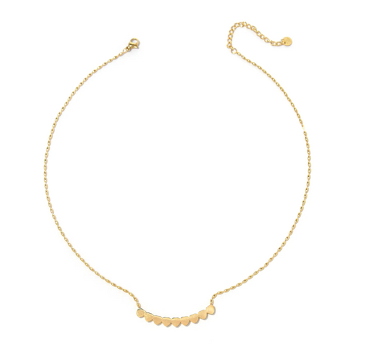 Colgante Micro Acero Corazones