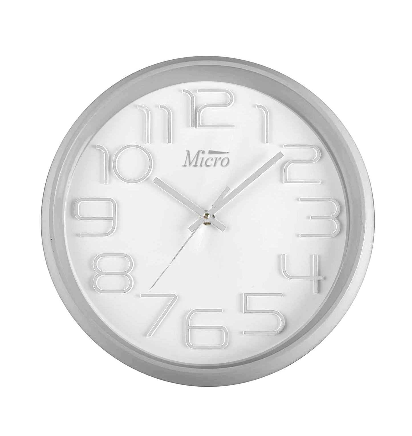 Reloj de Pared Micro Plata 30cm